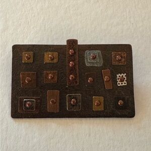 Artistic Copper and Bronze Brooch